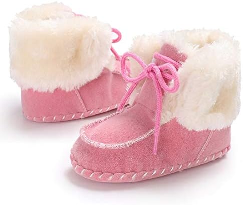 Fnnetıana Yenidoğan Bebek Sıcak Kış Kar Botları Toddler Yumuşak Taban Kaymaz Bebek Prewalker Unisex Nursling Beşik Ayakkabı