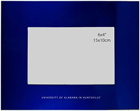 UXG, Inc. Huntsville'deki Alabama Üniversitesi - 4x6 Fırçalanmış Metal Resim Çerçevesi - Mavi