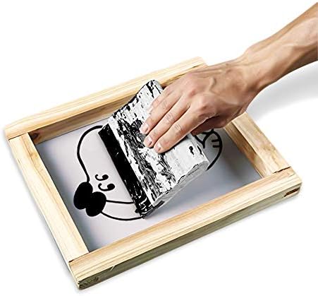 Serigrafi Çerçevesi, 110 Beyaz Örgü ile Goaup 10 x 14 inç Serigrafi Baskı Çerçevesi (1 Paket)
