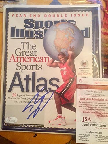 SHAQUİLLE O'NEAL MİAMİ Heat JSA Tanığı İmzalı SPORTS ILLUSTRATED İmzalı NBA Dergileri