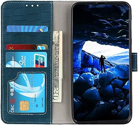 Lınzhou Kılıf Nokia G50 ıçin Deri Cüzdan Flip Case Manyetik Standı Fonksiyonu Cep Telefonu Kılıfı ıçin Nokia G50 Koyu Yeşil