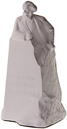 danila-hediyelik eşya Alman Filozof Sosyalist Karl Marx Mermer Büstü Heykeli Heykel 5.9 Beyaz