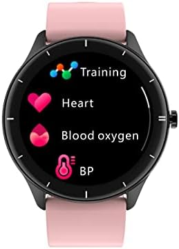 Q21 1.28 İnç Tft Ekran Ip68 Su Geçirmez Akıllı Saat Destekler Vücut Sıcaklığı Algılama/Kalp Hızı İzleme/Uyku Saatler (Pembe)