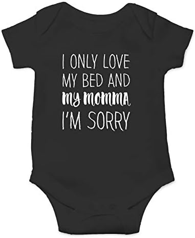 Yatağımı Ve Annemi Seviyorum, Üzgünüm-Annemin Çocuğu-Komik Sevimli Bebek Sarmaşık, Tek Parça Bebek Bodysuit