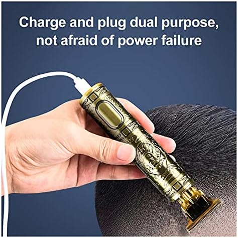 Wuleldsd USB Şarj Edilebilir Saç Kesme Elektrikli Düzeltici erkek Akülü Sakal 0mm Saç Kesme (Renk: Tip 3 USB)