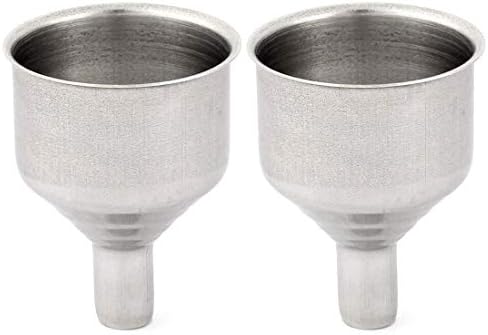 U-M pulabo Paslanmaz Çelik Uçucu yağ Şişesi Şişesi Transferi Mini Huni 2 adet Gümüş Ton Maliyet-Etkin Güzel