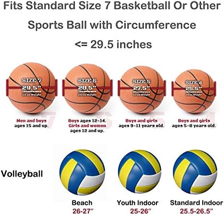 DUOKEAI Basketbol Topu Çantası Evrensel Spor Futbol Voleybol Sırt Çantası Çanta Yuvarlak Şekil Ayarlanabilir Omuz Askısı Sırt