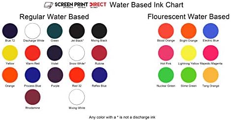 Serigrafi için Ecotex Kar Beyazı Su Bazlı Mürekkep Kumaş Tekstilleri için Ftalat İçermeyen Formül Pint-16 oz.