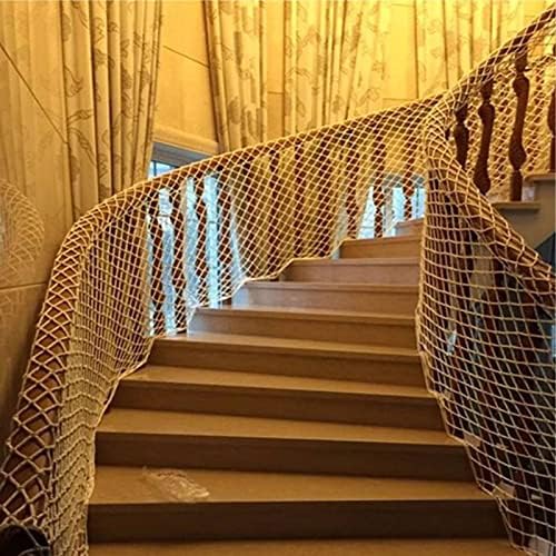 ALGWXQ Naylon Halat Güvenli Net Merdiven Düşme Önleme Net Korumak için Çocuk/Evcil Düşmesini, Aşınmaya Dayanıklı Kapalı Açık