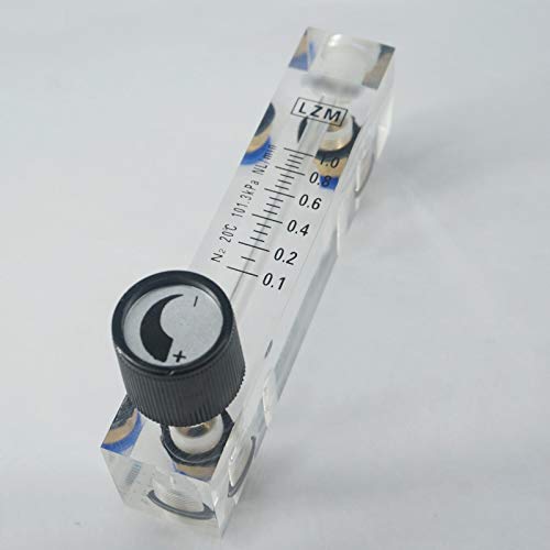 Fincos. KGM 0.1-0.4 0.1-1 0.15-1.5 2-25 0.5-5 1-10 1.5-15 2-20L / dak LZM-6T N2 Azot Debimetre Rotametre, 6mm Tüpte Valf İtmeli