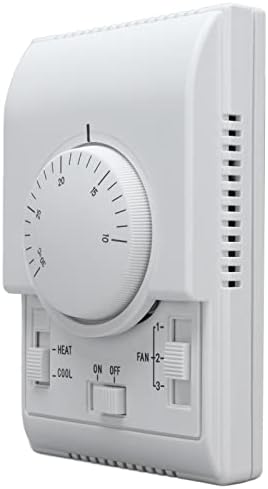Mekanik Termostat Klima, duvara Montaj 2 Yollu AC110‑220V Merkezi klima termostatı için Vida ile Fan Coil için Süpermarket
