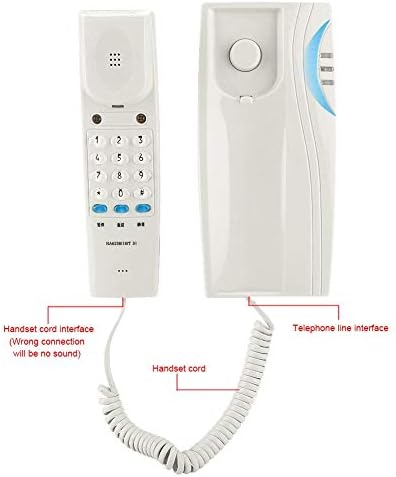 Kablolu Masaüstü Telefon, Sabit Telefon, Duraklatma Fonksiyonu ve Sessiz Fonksiyonu, Gelen Aramalar gösterge ışığı(Beyaz)