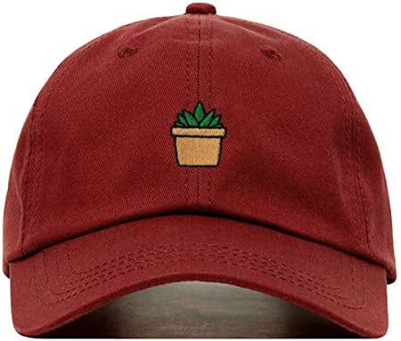 Etli Beyzbol Şapkası, İşlemeli Baba Şapkası, Yapılandırılmamış Yumuşak Pamuk, Ayarlanabilir Kayış Arkası (Çoklu Renkler)