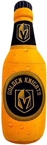 NHL LAS Vegas Altın Şövalyeler Bira Şişesi Peluş Köpek ve KEDİ Squeak Oyuncak-Şirin Stadyum SODA Şişesi Snack Peluş Oyuncak