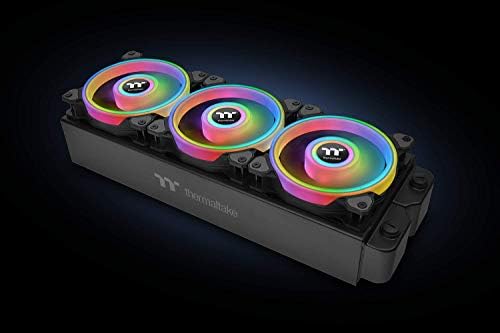 Thermaltake Riing Quad 140mm 16.8 Milyon RGB Renk (Alexa, Razer Chroma) Yazılım Etkin 4 ışık Halkası 54 Adreslenebilir LED