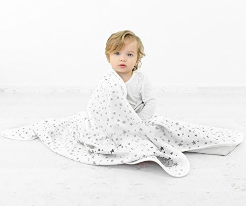 Beşik veya Bebek Arabası için Bebek Battaniyesi, Merinos Yünü Battaniye, 40 x 31.5, Yıldızlar