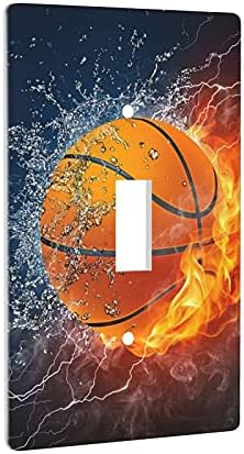 Su Yangın Basketbol Tek ışık anahtarı Kapak Duvar plaka anahtarı Plaka Outlet Kapak Duvar Süslemeleri 4. 5X2. 76 yılında