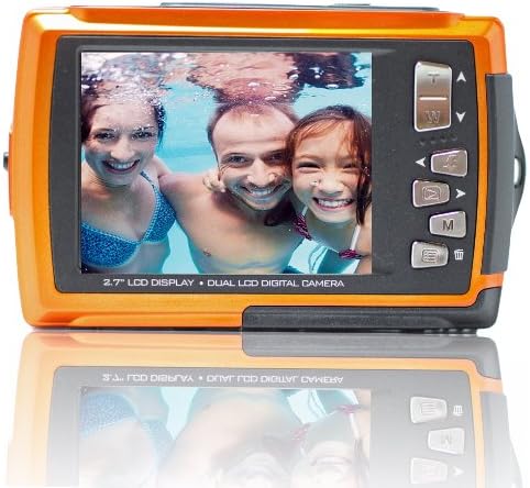 SVP Aqua 5800 Turuncu (Mikro 8GB ile) 18MP Çift Ekranlı Su Geçirmez Dijital Kamera