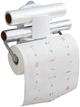 KGEZW Tuvalet Kağıdı Rulo Tutucu veya Plastik Wrap Depolama Raf ile Plastikten Yapılmış Duvara Monte Mutfak Banyo Aksesuarları