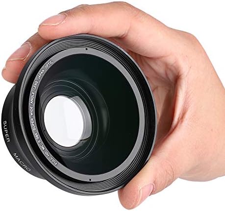 0.39 X Süper Geniş Açı Lens, Kamera, DSLR Kamera, Cep Telefonları için 37mm Telefon Klipsli Full HD Geniş Açı Makro Lens