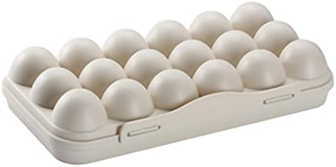 Hıbye 12/18 Izgara Çekmece Tipi Yumurta saklama kutusu Yumurta Sebzelik Mutfak Yumurta Tepsisi Buzdolabı saklama kabı (Beyaz