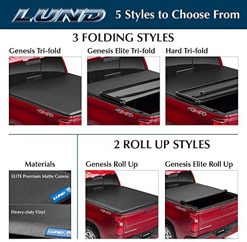 Lund Genesis Tri-Fold Yumuşak Katlanır Kamyon Yatak Tonneau Kapak | 95072 / Uyar 2009-2014 Ford F - 150 5' 7 Yatak (67)