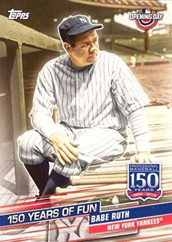 2019 Topps Açılış Günü 150 Yıl Eğlenceli YOF-5 Babe Ruth Yankees Beyzbol Kartı