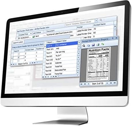 BarTender Software-2021 Professional Edition (Uygulama Lisansı + 5 Yazıcı Lisansı + 1 Yıllık Standart Bakım ve Destek)