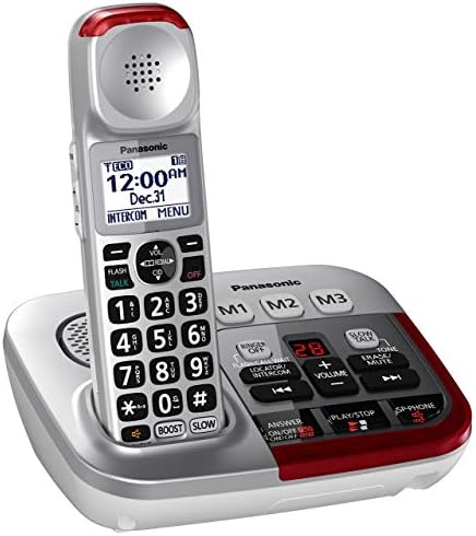 Panasonic KX-TGM450S Dijital Telesekreterli Güçlendirilmiş Telsiz Telefon, 1 Ahize , Gümüş (Yenilenmiş)