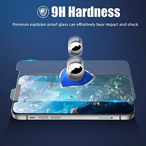 [2 Paket] iPhone 12 Mini Ekran Koruyucu Temperli Cam ile Uyumlu [3D Dokunmatik] [9H Sertlik] [Kasa Dostu] [Kabarcıksız] iPhone