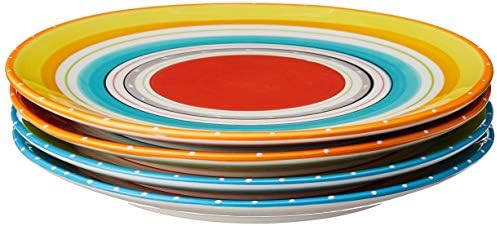 Sertifikalı Uluslararası Mariachi Yemek Tabakları (4'lü Set), 10.75, Çok Renkli