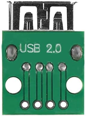 12 Adet Mini USB DIP adaptör panosu, USB Tip A Erkek Fiş DIP Dönüştürücü Kurulu 4 Pins DIP 2.54 mm Pitch için DIY USB Güç Kaynağı