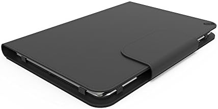 PureGear Evrensel 10 inç Folio Kablosuz Bluetooth Klavye İnce Katlanır Deri Tablet Kılıf Kapak w/Kickstand, iPad için Çıkarılabilir