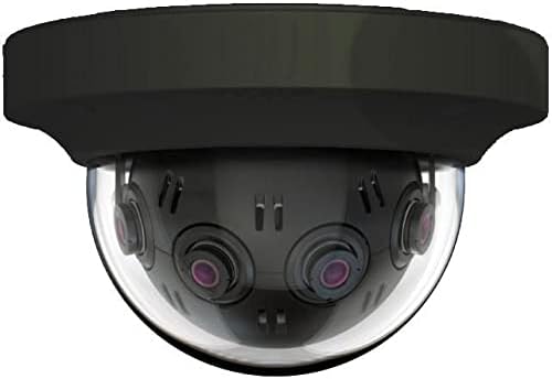 Pelco IMM12018-B1İ 12 MP 180° Panoramik Tavan içi, Hareket Algılama İzlemeli Kapalı Vandal Network Dome Kamera, Siyah
