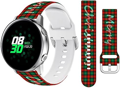 BONICI akıllı saat bandı için Samsung Galaxy İzle 22mm/ 20mm, erkek Kadın Erkek Kız Noel Adam Kardan Adam Spor Yumuşak Silikon