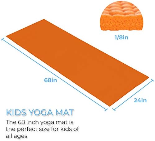 Merhaba Fit Çocuk Dostu Yoga Mat, Ekonomik 10 Paket, Kolay Temizlenebilir, Kaymaz Doku