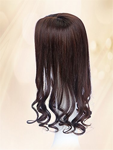 Susanki 5 x 6 ıpek Taban ınsan saçı Toppers Dalgalı Saç Modeli Klipleri Taç Saç Parçaları ıle Kadınlar ıçin Inceltme Saç, 20