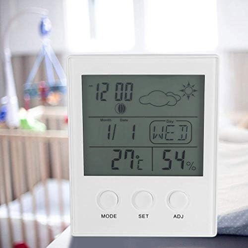 XJJZS Dijital Higrometre Termometre, büyük Ekran ile Sıcaklık ve Nem Ölçer, yüksek Doğruluk Termometre Ölçer Ev Ofis Sera için