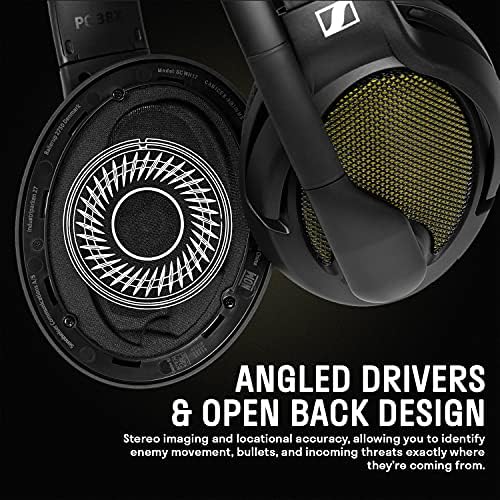 Drop + Sennheiser PC38X Oyun Kulaklığı-Kulak Üstü Açık Tasarımlı Gürültü Önleyici Mikrofon, PC, PS4, PS5, Switch, Xbox, Mac,
