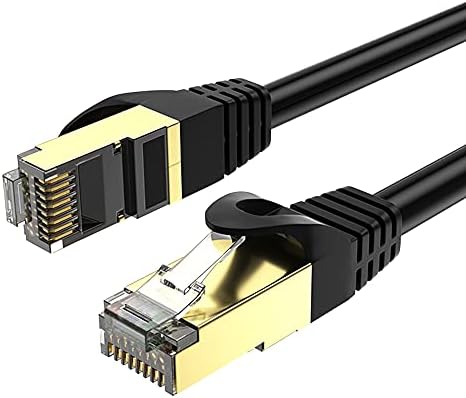 Taınston Ethernet Kablosu (25 Feet) Cat7 Ağ Kablosu Yama Kablosu SSTP / SFTP Çift Korumalı 10 Gigabit 600MHz LAN Kablosu