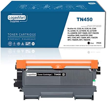 TN450 TN420 Toner Kartuşu için Uyumlu LogasMart Brother TN-450 TN-420 Siyah Yüksek Verim için kullanmak için HL-2270dw HL-2240d