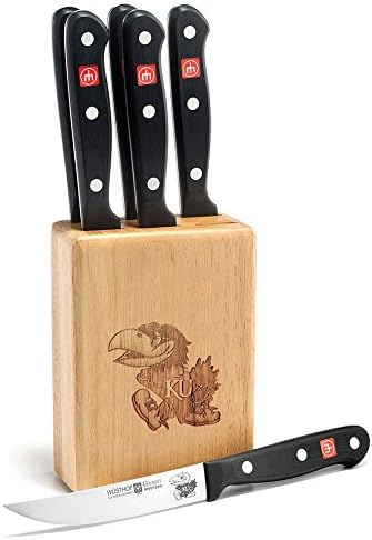 Gurme 7 Adet. Kansas Biftek Bıçağı Blok Seti-Boşluk