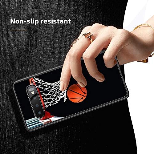 Basketbol Ağları Samsung Galaxy S10 telefon kılıfı Siyah TPU Kauçuk Koruyucu Cep telefonu kılıfı için Samsung Galaxy S10 ile