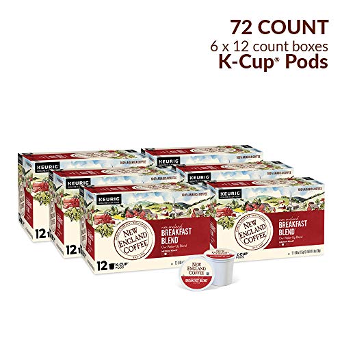 New England Kahve New England Kahvaltı Karışımı Orta Kızartma K-Fincan Bakla 12 ct. Kutu (6'lı Paket), Sarı (10787780770398)
