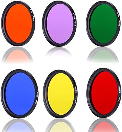 Optik Parça İçin 37 40.5 43 46 49 52 55 58 62 67 72 77 82mm DSLR Kamera Lens Kırmızı Turuncu Sarı Yeşil Mavi Mor Renk Filtresi