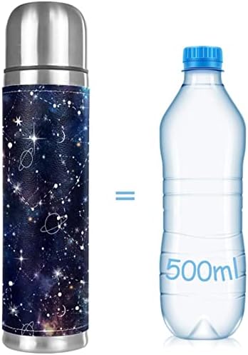 Su Şişesi Gezegen Yıldız Galaxy Kupa 16 Oz Paslanmaz Çelik yalıtımlı bardak Kahve Kupa Seyahat Vakum Bardak 10. 2x2. 6 in