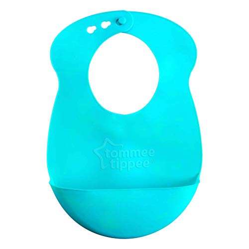 Tommee Tippee Eası-Roll Up Önlük, BPA içermeyen Kırıntı ve Damla Tutucu, Pembe ve Mavi/Pembe ve Mor, (Renkler Değişebilir)