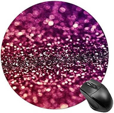 Glitter Desen Yuvarlak Mouse Pad Masa Mat Kaymaz Kauçuk Taban ile Gamer için Ofis Ev Dizüstü Seyahat 2020 cm