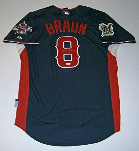 BREWERS Ryan Braun imzalı 2010 All-Star jersey JSA COA OTOMATİK İmzalı Milwauke İmzalı MLB Formaları