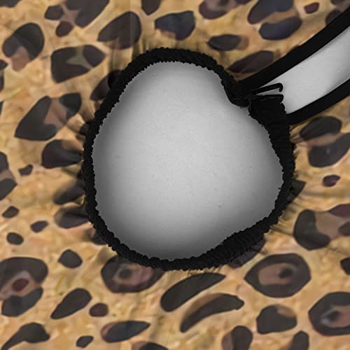 Dikişsiz Leopar Baskı Doku Vahşi Hayvan Saç Kesimi Önlük Saç Kesimi Önlük Pelerin 55x66 İnç, ayarlanabilir Yapış Anti-Statik
